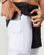Clothing IE Alphalete Men Infinity 2-in-1 Speed Short 5.5" Black/White 2L4400691 - Image 5