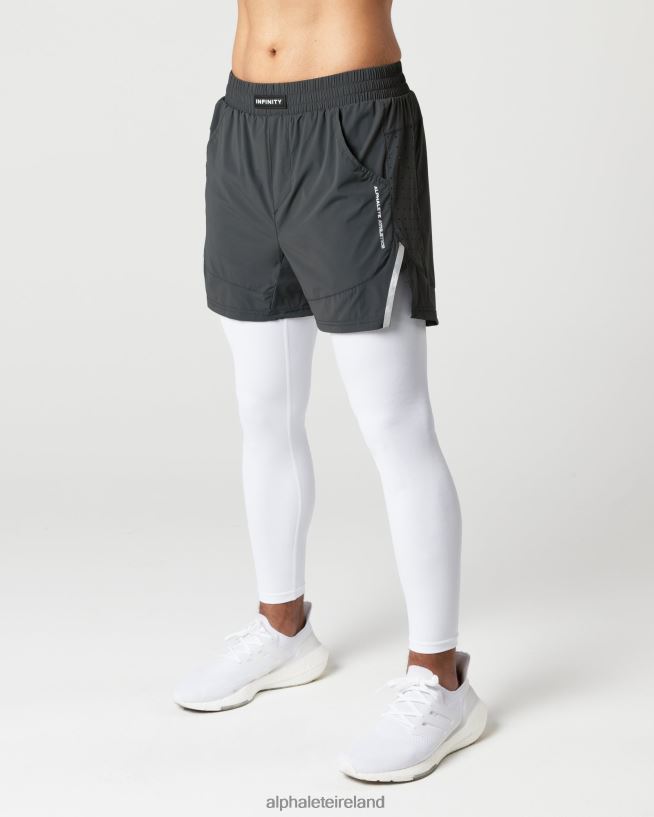 Clothing IE Alphalete Men Infinity 2-in-1 Speed Short 5.5" Shadow Grey 2L4400692 - Image 3