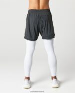 Clothing IE Alphalete Men Infinity 2-in-1 Speed Short 5.5" Shadow Grey 2L4400692 - Image 4