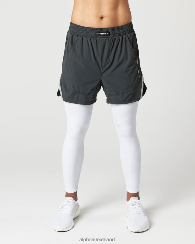 Clothing IE Alphalete Men Infinity 2-in-1 Speed Short 5.5" Shadow Grey 2L4400692 - Image 1