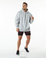 Clothing IE Alphalete Men Infinity Speed Short 5.5" Burgundy Red 2L4400707 - Image 2