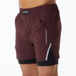Clothing IE Alphalete Men Infinity Speed Short 5.5" Burgundy Red 2L4400707