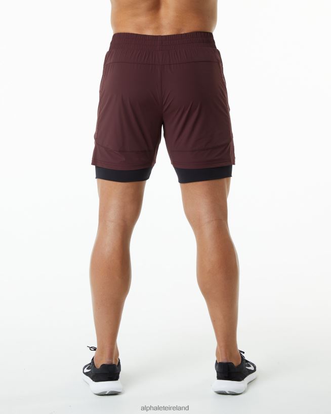 Clothing IE Alphalete Men Infinity Speed Short 5.5" Burgundy Red 2L4400707 - Image 3