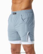 Clothing IE Alphalete Men Infinity Speed Short 5.5" Fog Blue 2L4400703