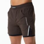 Clothing IE Alphalete Men Infinity Speed Short 5.5" Fudge Brown 2L4400706