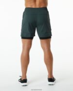Clothing IE Alphalete Men Infinity Speed Short 5.5" Hunter Green 2L4400708 - Image 2