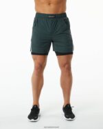 Clothing IE Alphalete Men Infinity Speed Short 5.5" Hunter Green 2L4400708 - Image 3
