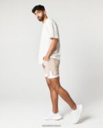 Clothing IE Alphalete Men Infinity Speed Short 5.5" Linen Brown 2L4400686 - Image 2