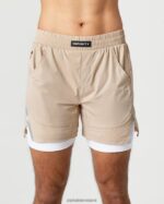Clothing IE Alphalete Men Infinity Speed Short 5.5" Linen Brown 2L4400686