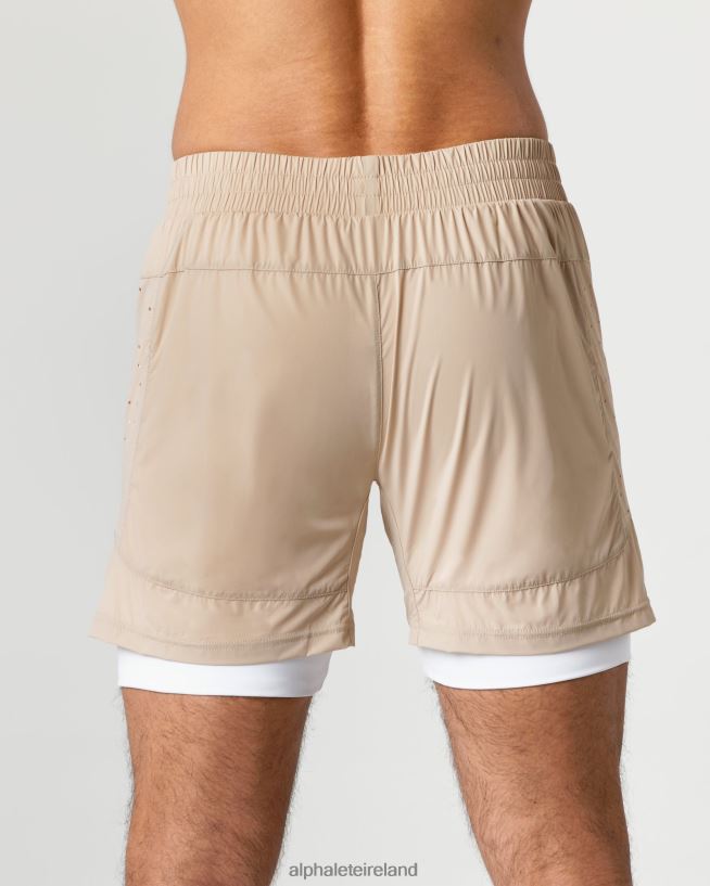 Clothing IE Alphalete Men Infinity Speed Short 5.5" Linen Brown 2L4400686 - Image 4
