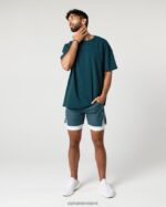 Clothing IE Alphalete Men Infinity Speed Short 5.5" Ocean Blue 2L4400689 - Image 2