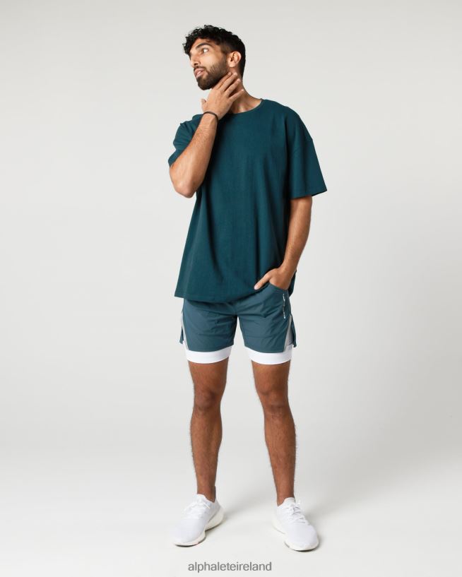 Clothing IE Alphalete Men Infinity Speed Short 5.5" Ocean Blue 2L4400689 - Image 2
