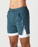 Clothing IE Alphalete Men Infinity Speed Short 5.5" Ocean Blue 2L4400689 - Image 3