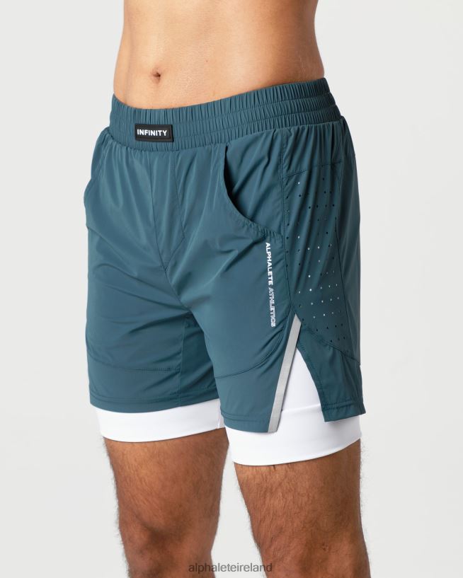 Clothing IE Alphalete Men Infinity Speed Short 5.5" Ocean Blue 2L4400689 - Image 3