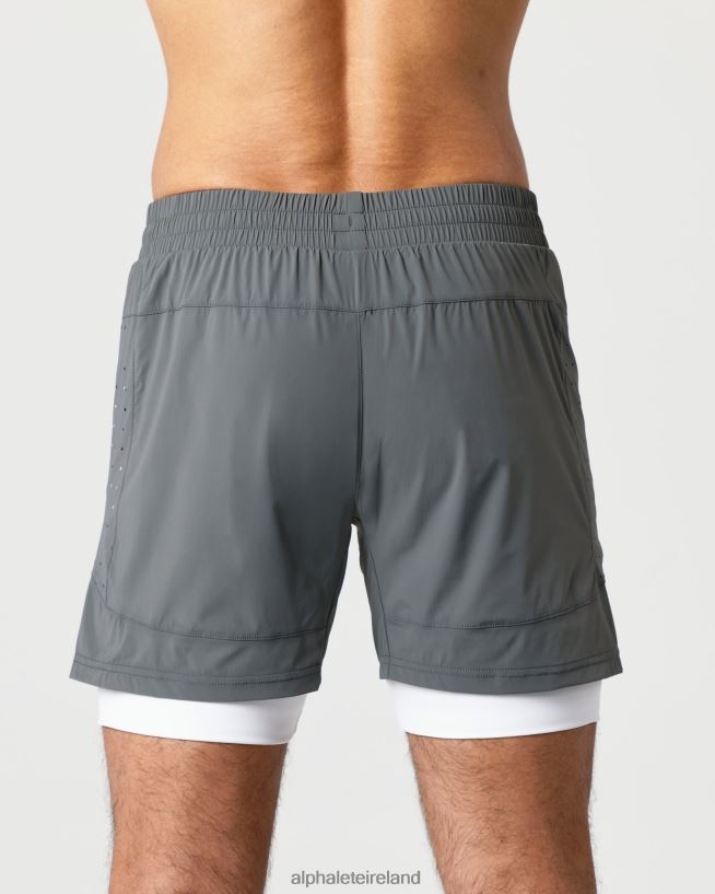 Clothing IE Alphalete Men Infinity Speed Short 5.5" Smoke Grey 2L4400690 - Image 4