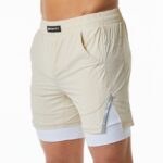 Clothing IE Alphalete Men Infinity Speed Short 5.5" Vanilla Brown 2L4400705