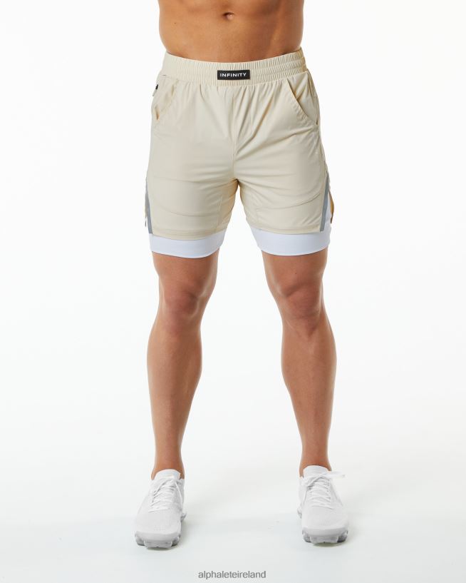 Clothing IE Alphalete Men Infinity Speed Short 5.5" Vanilla Brown 2L4400705 - Image 3
