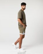 Clothing IE Alphalete Men Infinity Speed Short 5.5" Willow Green 2L4400688 - Image 2