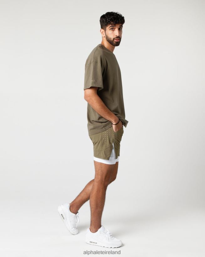 Clothing IE Alphalete Men Infinity Speed Short 5.5" Willow Green 2L4400688 - Image 2