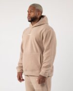 Clothing IE Alphalete Men King Hoodie Linen Brown 2L4400617 - Image 3