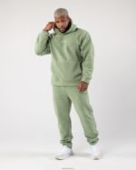 Clothing IE Alphalete Men King Hoodie Sage Green 2L4400618 - Image 2