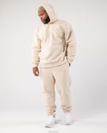 Clothing IE Alphalete Men King Hoodie Vanilla Brown 2L4400616 - Image 2