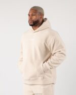 Clothing IE Alphalete Men King Hoodie Vanilla Brown 2L4400616 - Image 3