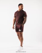 Clothing IE Alphalete Men LDB More Mesh Short 6" Burgundy Red 2L4400669 - Image 2