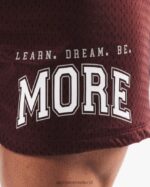 Clothing IE Alphalete Men LDB More Mesh Short 6" Burgundy Red 2L4400669 - Image 6