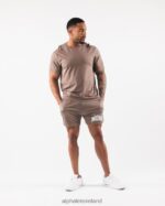Clothing IE Alphalete Men LDB More Mesh Short 6" Mocha Brown 2L4400666 - Image 2