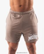 Clothing IE Alphalete Men LDB More Mesh Short 6" Mocha Brown 2L4400666