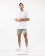 Clothing IE Alphalete Men LDB More Mesh Short 6" Sage Green 2L4400664 - Image 2