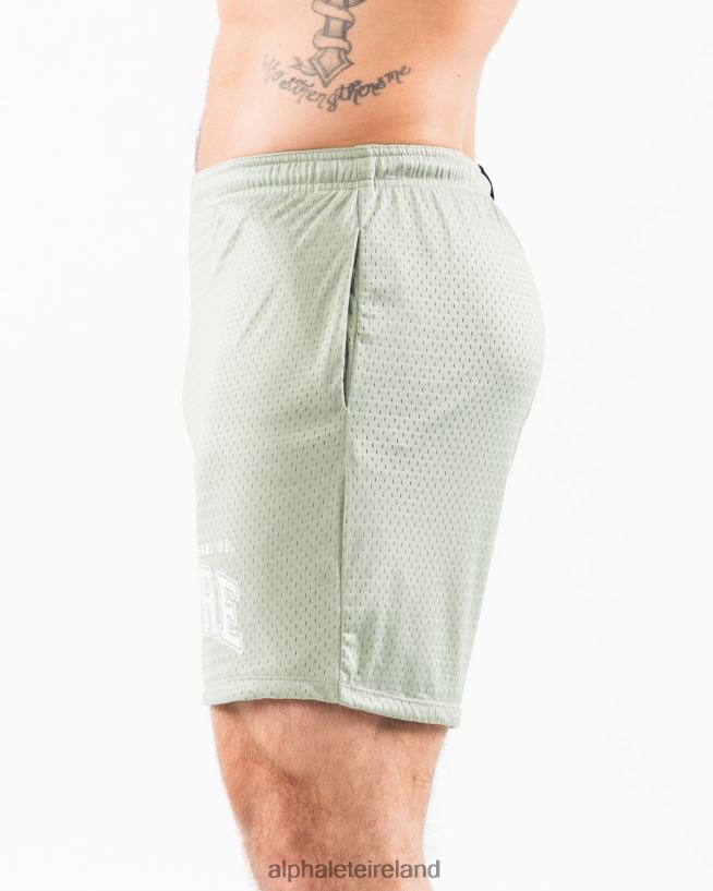 Clothing IE Alphalete Men LDB More Mesh Short 6" Sage Green 2L4400664 - Image 3