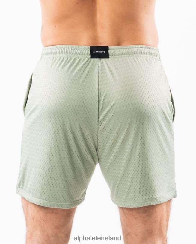 Clothing IE Alphalete Men LDB More Mesh Short 6" Sage Green 2L4400664 - Image 4