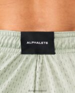 Clothing IE Alphalete Men LDB More Mesh Short 6" Sage Green 2L4400664 - Image 5