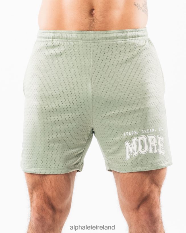Clothing IE Alphalete Men LDB More Mesh Short 6" Sage Green 2L4400664 - Image 1