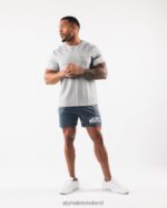 Clothing IE Alphalete Men LDB More Mesh Short 6" Whale Blue 2L4400668 - Image 2