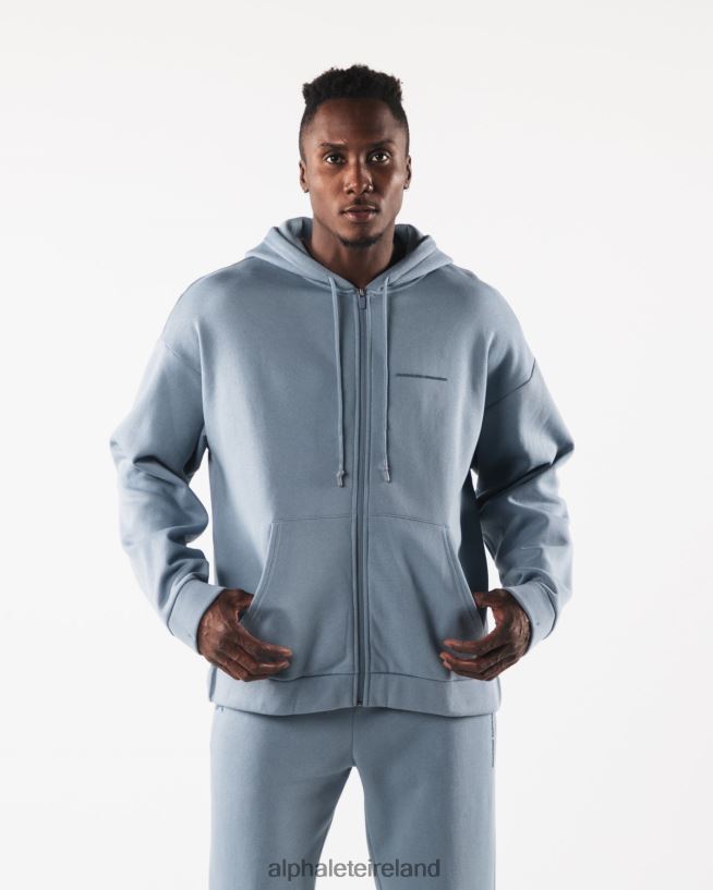 Clothing IE Alphalete Men Origin Full-Zip Jacket Iceberg Blue 2L4400612 - Image 1