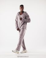 Clothing IE Alphalete Men Origin Full-Zip Jacket Rose Water Pink 2L4400611 - Image 2