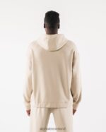Clothing IE Alphalete Men Origin Full-Zip Jacket Sea Salt Brown 2L4400610 - Image 4