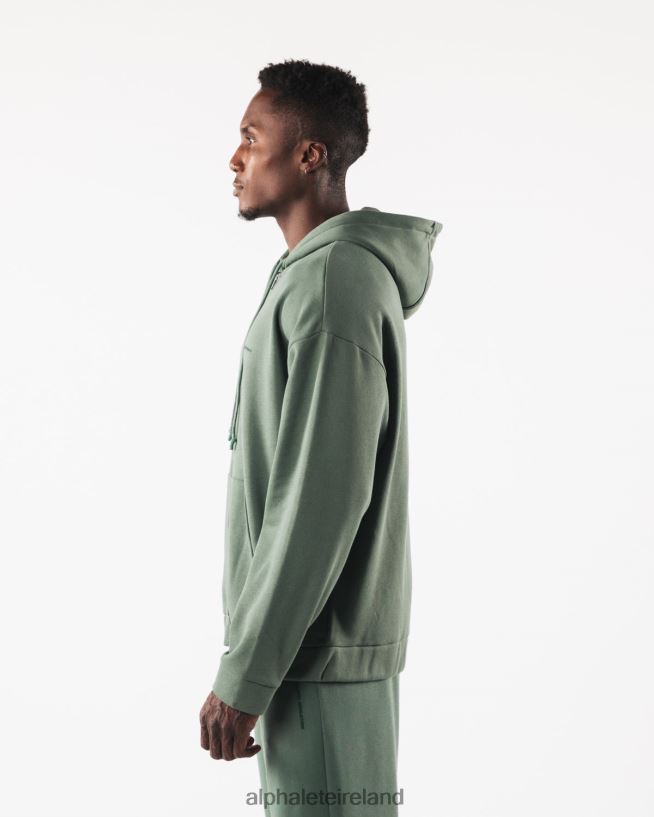 Clothing IE Alphalete Men Origin Full-Zip Jacket Serene Green 2L4400613 - Image 3