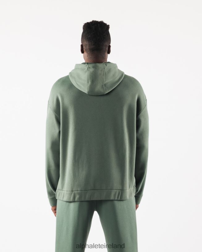 Clothing IE Alphalete Men Origin Full-Zip Jacket Serene Green 2L4400613 - Image 4