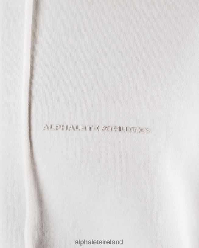 Clothing IE Alphalete Men Origin Full-Zip Jacket White 2L4400608 - Image 5
