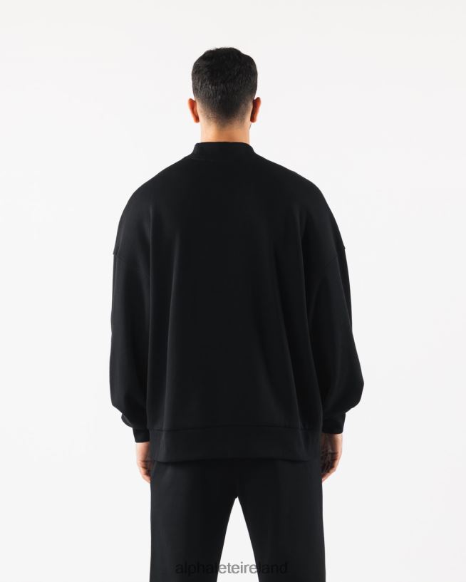 Clothing IE Alphalete Men Origin Mock Neck LS Black 2L4400753 - Image 4