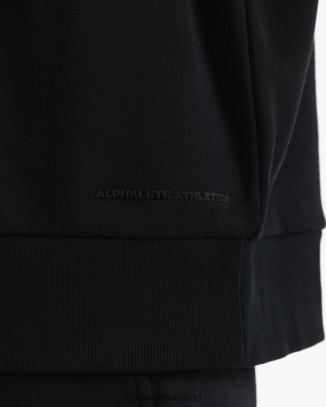 Clothing IE Alphalete Men Origin Mock Neck LS Black 2L4400753 - Image 6