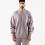 Clothing IE Alphalete Men Origin Mock Neck LS Rose Water Pink 2L4400751