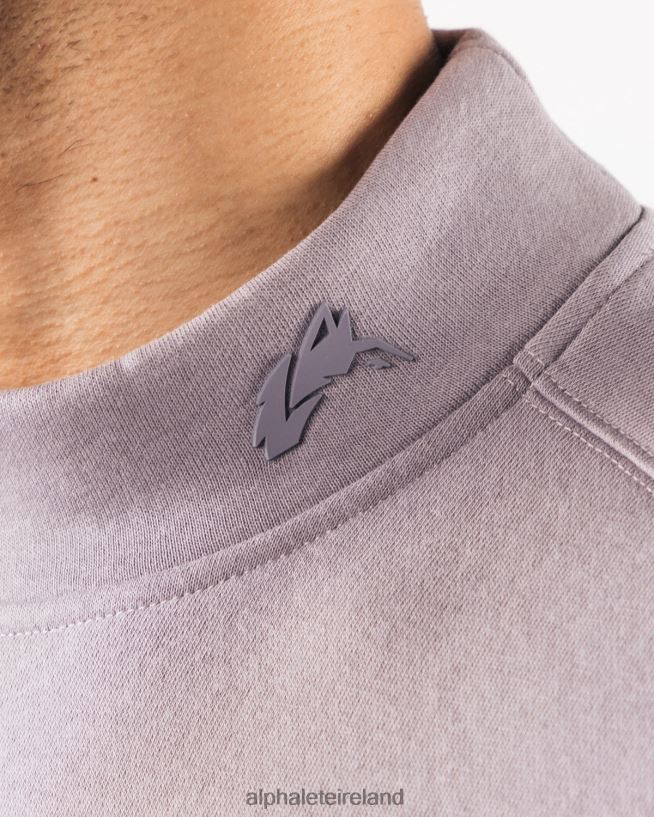 Clothing IE Alphalete Men Origin Mock Neck LS Rose Water Pink 2L4400751 - Image 5