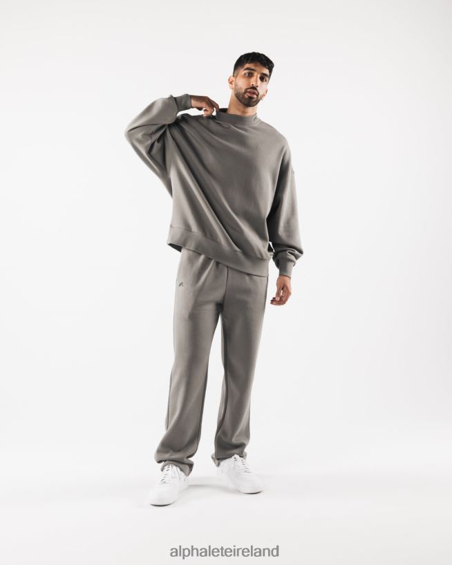 Clothing IE Alphalete Men Origin Mock Neck LS Sterling Grey 2L4400752 - Image 2