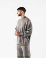 Clothing IE Alphalete Men Origin Mock Neck LS Sterling Grey 2L4400752 - Image 3