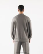 Clothing IE Alphalete Men Origin Mock Neck LS Sterling Grey 2L4400752 - Image 4